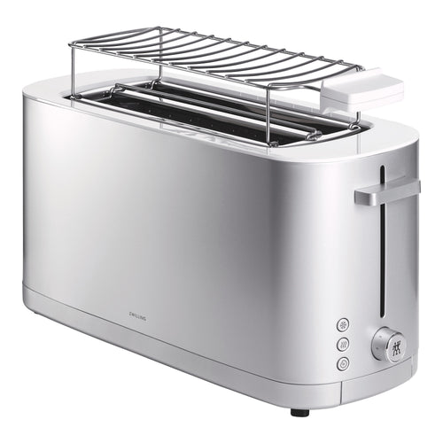 Zwilling Toaster mit Brötchenaufsatz und Wärmefunktion Silber 2/4 'Enfinigy'