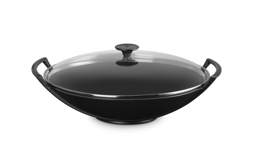 Le Creuset Gusseisen-Wok Ø36cm / 4,5L 'Matt Schwarz'