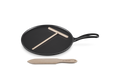 Le Creuset Pfannkuchenpfanne aus Gusseisen, „Matt Schwarz“, Ø 27 cm