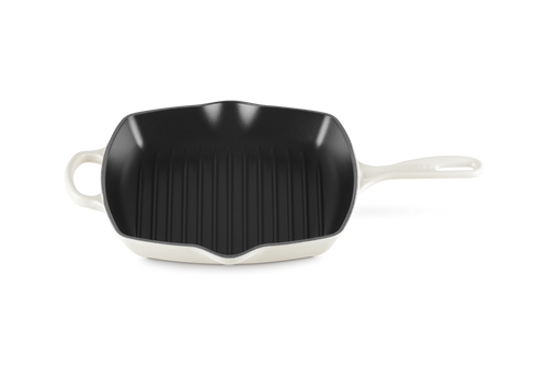 Le Creuset Grillpfanne quadratisch 26x26cm Grillit® 'Meringue'