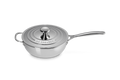 Le Creuset Konische Bratpfanne / Chefpfanne mit Antihaftbeschichtung Ø24cm / 3,3L 'Stainless Steel Signature'