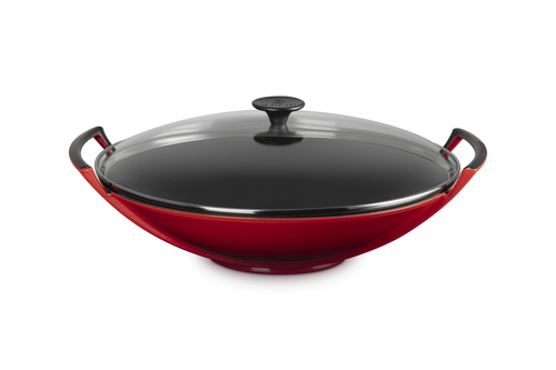 Le Creuset Gusseisen-Wok Ø36cm / 4,5L 'Kirschrot'