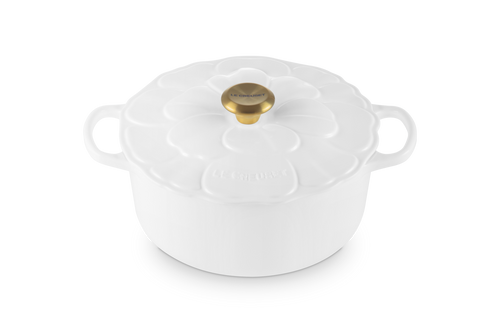 Le Creuset Bräter Signature Ø26cm / 5.3L 'Weiße Blüte'