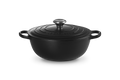 Le Creuset Marmite Braadpan Signature 'Mat Zwart' Ø26cm / 4.1L