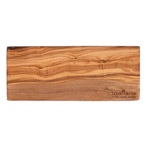 Schüsseln und Teller, Olivenholzbrett, rechteckig, 35 x 12 x 1,5 cm