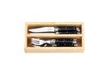 Laguiole Style de Vie 12-teiliges Mini-Besteckset Schwarz 'Premium Line'