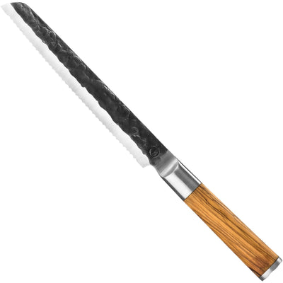 Geschmiedetes Brotmesser 20 cm Olive